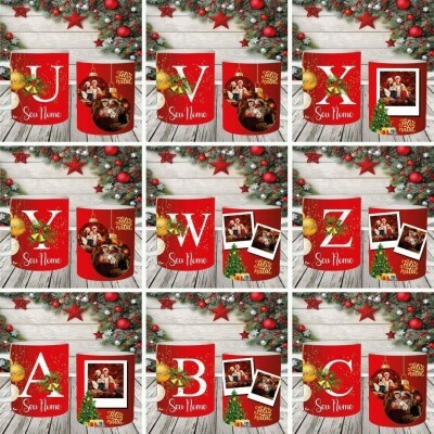 Natal - 26 Artes Em Png Para Canecas Com Fotos - Luxo!!!