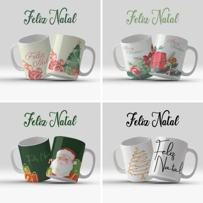 Natal - 15 Artes Em Corel E Png Pra Canecas De Natal