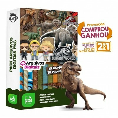 Kit Digital Jurassic Park Parque Dos Dinossauros Arquivo Png