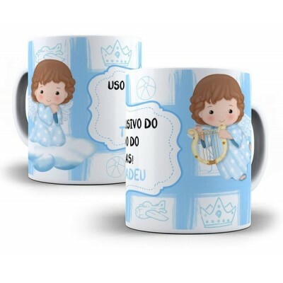 11 Arte Caneca Dindos Padrinho Arquivo Editvel Cdr + Png