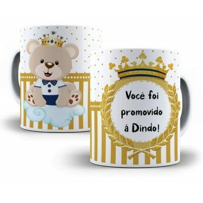 11 Arte Caneca Dindos Padrinho Arquivo Editvel Cdr + Png