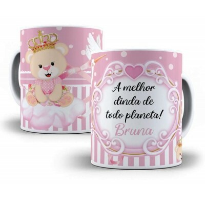 11 Arte Caneca Dindos Padrinho Arquivo Editvel Cdr + Png