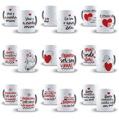 Pacote Arte Caneca Frases Tema Aleatrio Sublimao Arquivo