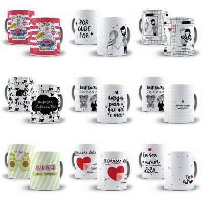 Pacote Arte Caneca Frases Tema Aleatrio Sublimao Arquivo