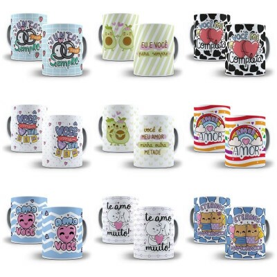 Pacote Arte Caneca Frases Tema Aleatrio Sublimao Arquivo