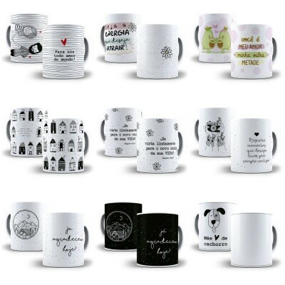 Pacote Arte Caneca Frases Tema Aleatrio Sublimao Arquivo