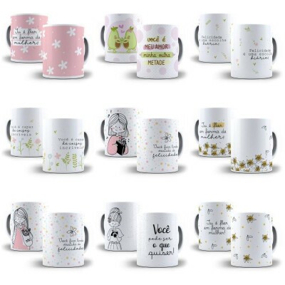 Pacote Arte Caneca Frases Tema Aleatrio Sublimao Arquivo