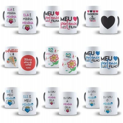 20 Arte Caneca Dia Das Mes Me E Filho Editvel Cdr + Png