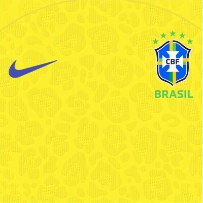 Arte Camisa Selecao Brasileira Qatar 2022-23 + Fonte
