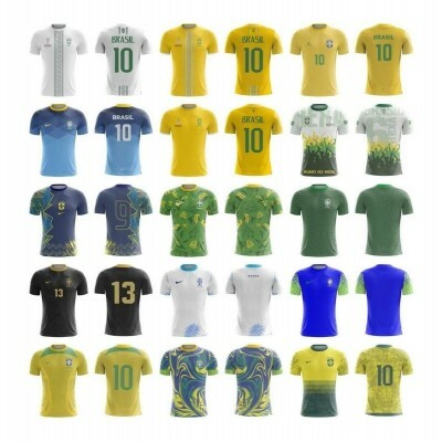 Arte Camisa Selecao Brasileira Qatar 2022-23 + Fonte