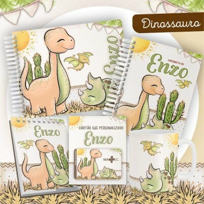 Arquivo Digital Caderneta Vacinao Livro Bebe Dinossauro