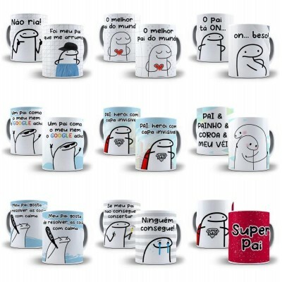 43 Arte Caneca Flork Torcedor Dia Dos Pais Editvel + Png
