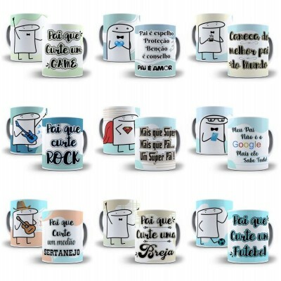 43 Arte Caneca Flork Torcedor Dia Dos Pais Editvel + Png