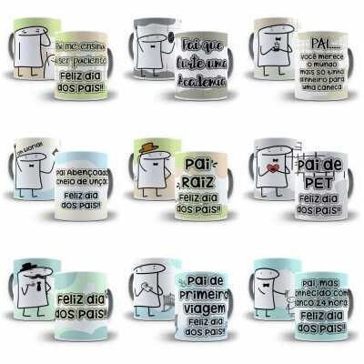 43 Arte Caneca Flork Torcedor Dia Dos Pais Editvel + Png