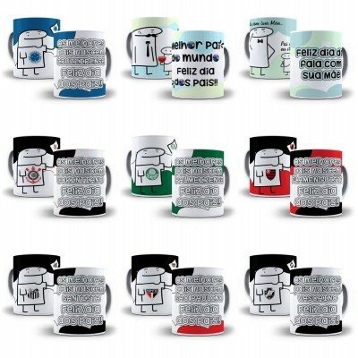 43 Arte Caneca Flork Torcedor Dia Dos Pais Editvel + Png