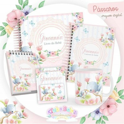 Arquivo Digital Caderneta Vacinao Livro Bebe Pssaros