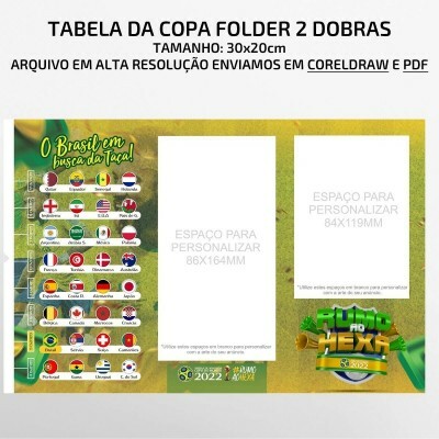 Tabela Copa Do Mundo Qatar 2022 - Arquivo Em Pdf E Coreldraw