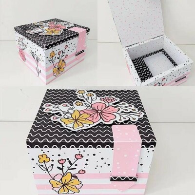 Arquivo De Corte Caixa Caneca Floral Studio E Pdf