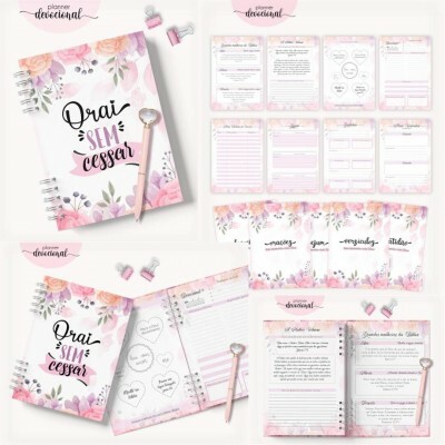 Pack de Arquivos Digital Planner Devocional - 5 Modelos