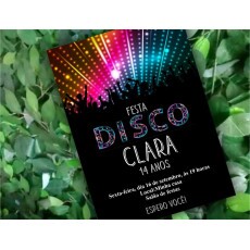 Convite Digital Virtual Whatsapp Discoteca Festa Disco