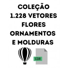 Coleo 1.228 Vetores Flores Ornamentos E Molduras Coreldraw