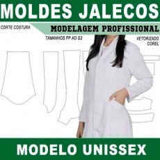 Moldes Profissionais Jalecos Corel Molde Jaleco Via Email