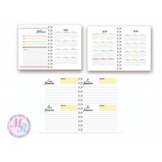 Pack Com 5 Miolos De Agendas 2 Dias Por Paginas 2023
