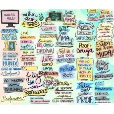 Kit Arquivos Lettering Frases Dia Dos Professores Escola Png