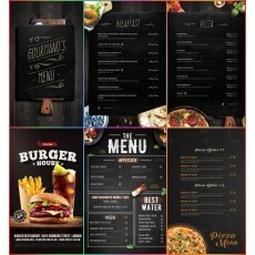Pack 135 Artes Menu Cardpio Editveis Photoshop
