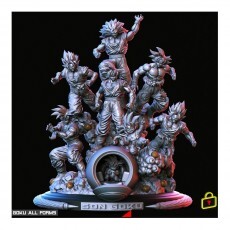 Goku, Todas As Formas, Dragon Ball - Arquivo Stl - Imp 3d