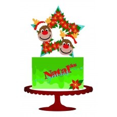Arquivo De Corte Topo De Bolo Natal 90 Studio