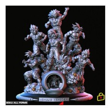 Goku, Todas As Formas, Dragon Ball - Arquivo Stl - Imp 3d