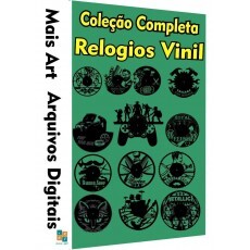 Arquivos Digital Rauter Cnc Laser Relgios Discos De Vinil