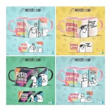 Pack Artes Caneca Bento Flork Profisses Memes Arquivos V1