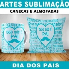 Estampas Canecas Almofadas Dia Dos Pais Sublimao
