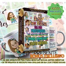 Pack 15 Artes Dia Dos Professores Estampas Sublimao Caneca