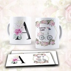 Artes Para Sublimao De Alfabeto Floral - 26 Artes