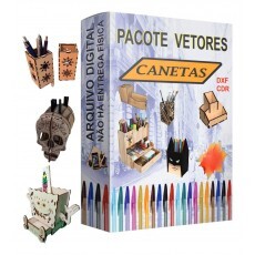 Vetor, Porta Caneta Classic, Cnc Laser