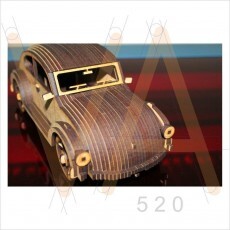 Vetor, Fusca Fatiado, Cnc Laser