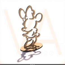 Vetor, Centro De Mesa Da Minie, Cnc Laser