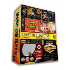 Pack Artes Menus Cardpios Editveis Psd Photoshop+bnus