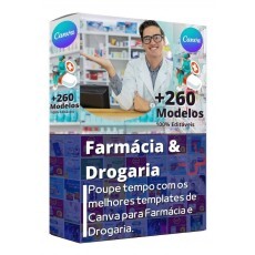 Pack Farmcia / Drogaria, +260 Artes 100% Editveis + Bnus