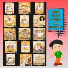 Pack Psd Ano Novo Reveillon + Bnus Com 20 Psd Para Eventos