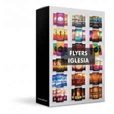 Pack De 40 Flyers Editables Para Eventos De Iglesias Psd