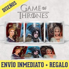 Kit Diseos Plantillas Tazas Game Of Thrones Sublimacin M3