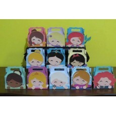 Arquivo De Corte Sillhouette Maletinhas Princesas Disney 000