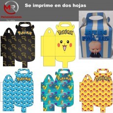 Kit Cajitas Pokemon 100%editable