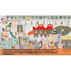 Kit Animalitos Del Bosque N�rdicos Editable
