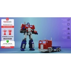 Transformers Optimus Prime Gambody Stl Obj Impresi�n 3d