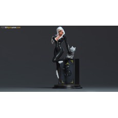 Marvel Black Cat + Nsfw Stl/obj Para Impresi�n 3d